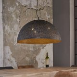 Hanglamp Ø70 punch / Zwart bruin