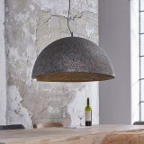 Hanglamp Ø70 punch / Zwart bruin