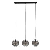 Hanglamp 3L Ø30 armor open / Zwart bruin