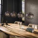 Hanglamp 4L Ø25 armor open / Zwart bruin