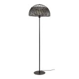 Vloerlamp Ø50 armor open / Zwart bruin