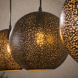 Hanglamp 4x Ø25 zip / Artic zwart