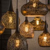 Hanglamp 4+3 zip / Artic zwart