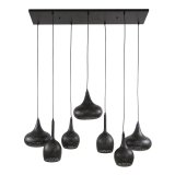 Hanglamp 4+3 zip / Artic zwart