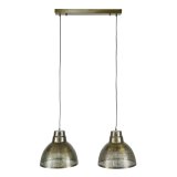 Hanglamp 2xØ38 screen / Brons antiek