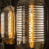 Hanglamp 3L tub chromed glass