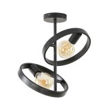 Plafondlamp 2L hover / Charcoal