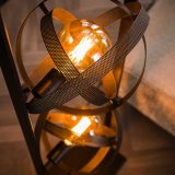 Vloerlamp 3L cosmos mesh / Artic zwart