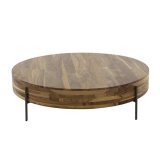 Salontafel Ø120 Daytona / Massief Saja natural