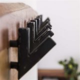 Kapstok edge 8 haken / Massief acacia naturel