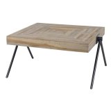 Salontafel Teca balance 80x80 / Teakhout verweerd