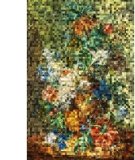 Schilderij Arte pixels bloemen