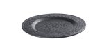 Bord Rovigo zwart metaal, 38x1 cm