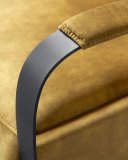 Relaxfauteuil Seduto HR-schuim zitting handmatig verstelbaar gold