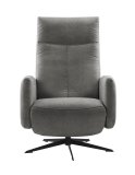Relaxfauteuil Ponti HR-schuim zitting elektrisch verstelbaar antraciet