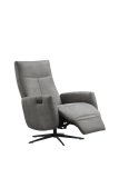 Relaxfauteuil Ponti HR-schuim zitting elektrisch verstelbaar antraciet