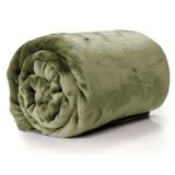 Plaid Enizio groen polyester, 180x130 cm