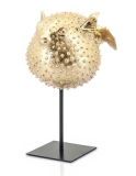 Ornament seafish goud small 17x13x24
