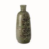 Vaas Borca groen keramiek, 36 cm