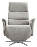 Relaxfauteuil Initio lichtgrijs textiel, 75x88x106 cm