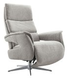 Relaxfauteuil Initio lichtgrijs textiel, 75x88x106 cm