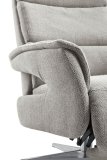 Relaxfauteuil Initio lichtgrijs textiel, 75x88x106 cm