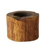 Theelichthouder Viano bruin, 8x6 cm