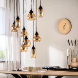Hanglamp Lungo amber glas, 60x130 cm