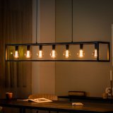 Hanglamp Tiamo zwart staal, 162x25x160 cm