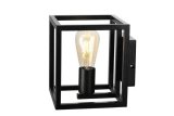 Wandlamp Tiamo zwart staal, 18x18x18 cm