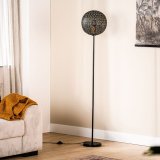 Vloerlamp Tossica zwart staal, 30x165 cm