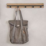 Kapstok Rimello zwart staal en licht eiken, 71x6x8 cm