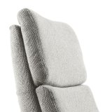 Relaxfauteuil Initio lichtgrijs textiel, 75x88x106 cm