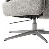 Relaxfauteuil Initio lichtgrijs textiel, 75x88x106 cm