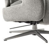 Relaxfauteuil Initio lichtgrijs textiel, 75x88x106 cm