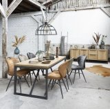 Eetkamerstoel Loana taupe microvezel, 53x62x87 cm