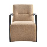 Fauteuil Metal caramel