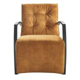 Fauteuil Metal cognac