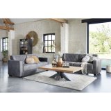 3- + 2,5-zitsbank Arpeggio polyether zitting antraciet