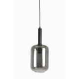 Hanglamp Peglip glas smoke zwart