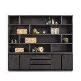 Boekenkast Lavio 210 x 242 black