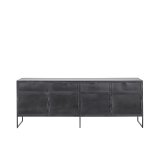Dressoir Orizone 202 cm zwart metaal