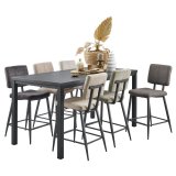 Bartafel 190 x 90 Donti Noir