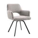 Armstoel Ortaro Grijze duostoffering