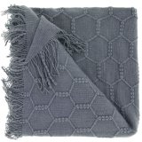 Plaid Collina dark grey