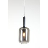 Hanglamp Peglip glas smoke zwart