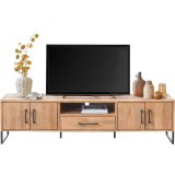 TV-meubel Piastra  mangohout naturel 48 x 188 x 40 cm