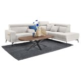 Salontafel Mascaro deens ovaal 135 x 67 dark mango