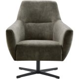 Draaifauteuil Gudo stof adore antraciet