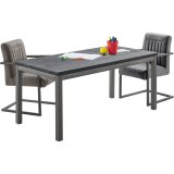 Kindertafel Tratto 110 x 55 mango zwart
